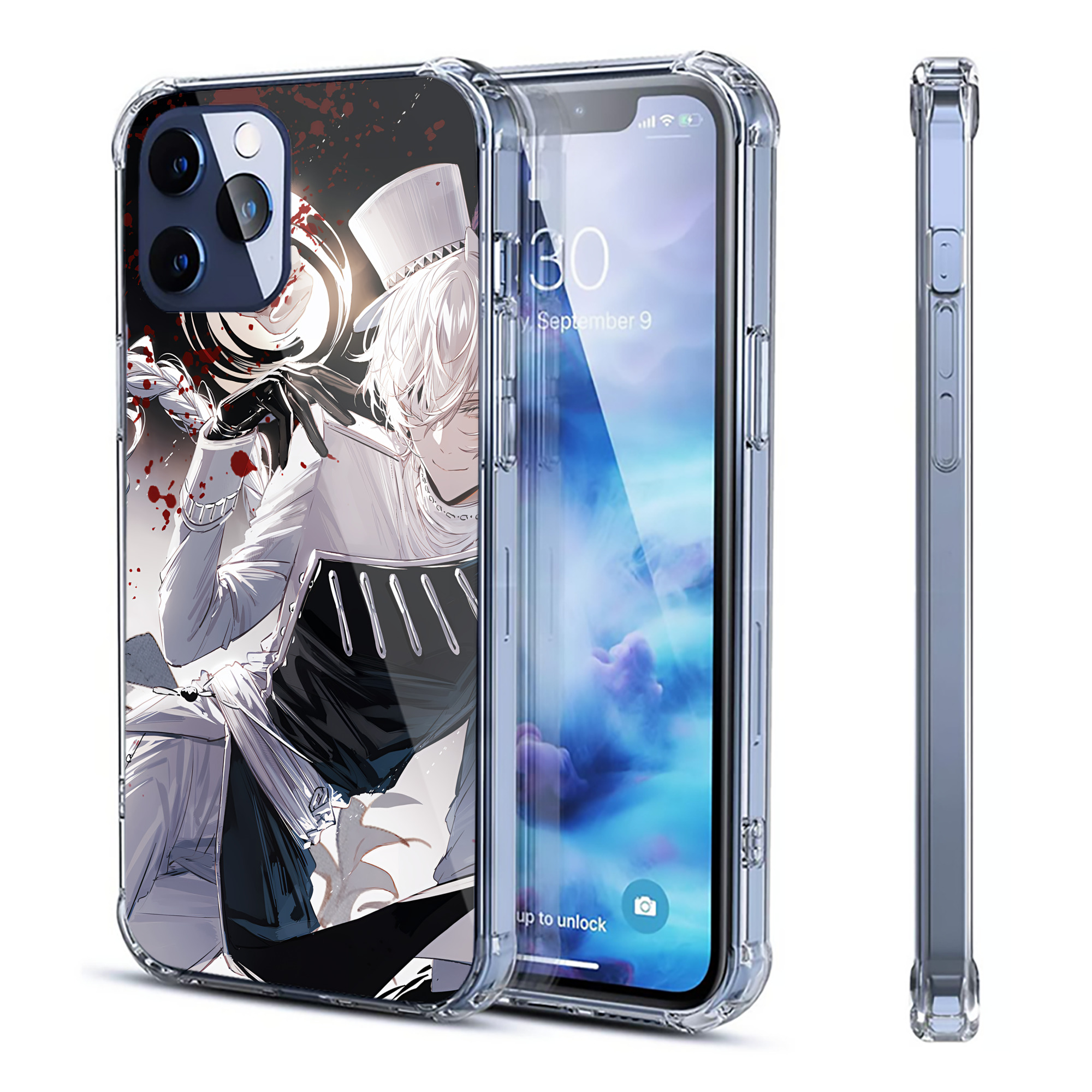 （画像用） 文豪ストレイドッグス Bungo Stray Dogs 【iPhone 12シリーズ対応】透明スマホケース（クリアソフトケース）